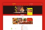 A709 红色饭店餐馆网站织梦dede模板源码[带手机版数据同步]