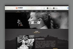 A727 黑色摄影PS设计网站织梦dede模板源码[带手机版数据同步]