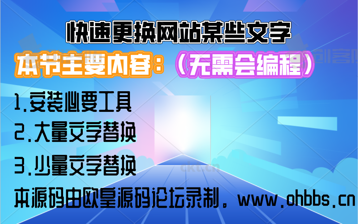 第五节：三分钟将网站的文本内容修改为自己的