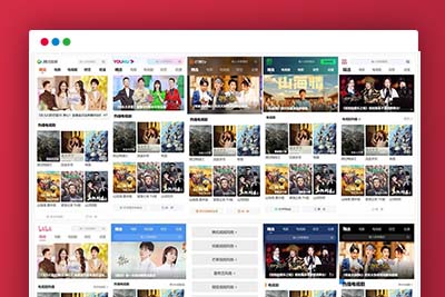 K389 PHP仿9个主流视频APP风格手机影视网站源码
