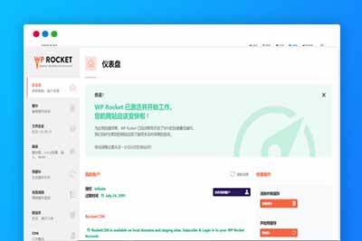 C288 wordpress插件/WP Rocket3.8.8和3.9.1双版本/火箭缓存插件免授权汉化版