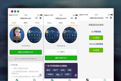 Q106 王者荣耀改名微信小程序源码免费下载
