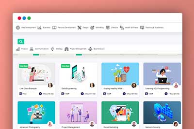 A1147 功能强大的国外商业PHP在线教育系统LMS源码/直播课程系统