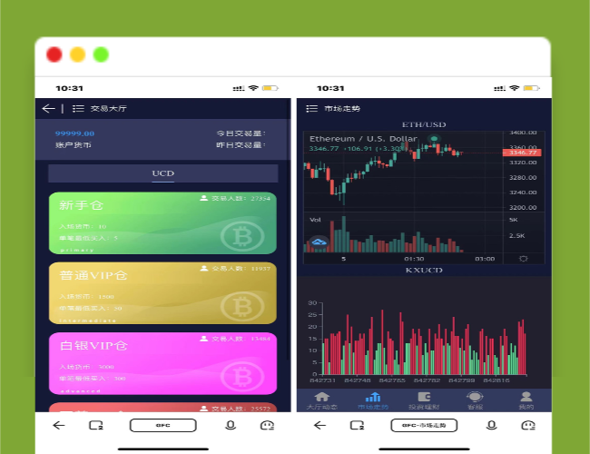 A1346二开GFC/H5伪微交易理财盘最新修复三语言切换