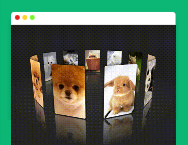A1534表白html页520实现3D动态相册，换成女朋友照片