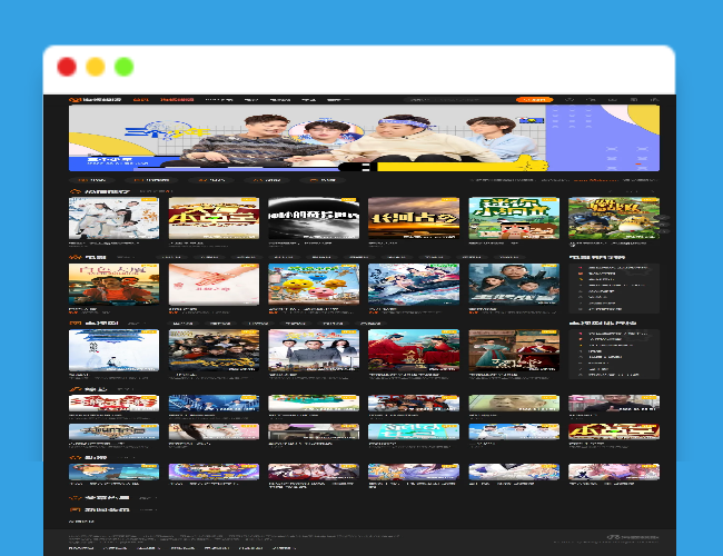 A1687新版海螺影视主题模板M3.1全解密版本多功能苹果CMSv10自适应主题