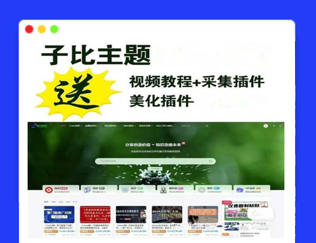 A2420网创教程自动采集wordpress插件子比主题