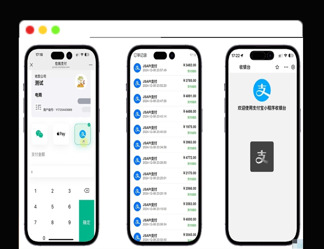 A2432易支付 精美设计的支付收银台模板 门店收银管理系统 云支付收银台